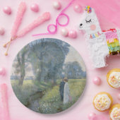 婚約中のカップル(結婚と婚姻) ペーパープレート (パーティー)