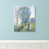 婚約中のカップル（結婚と婚姻） （婚約） キャンバスプリント (インサイチュ (ウッドフロア))