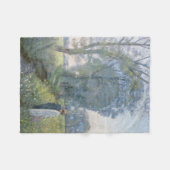 婚約中のカップル（結婚と婚姻） （婚約） フリースブランケット (正面(横))