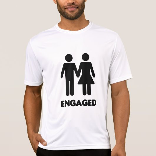婚約中のカップル Tシャツ (正面)