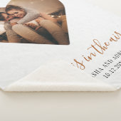 婚約写真の愛は空気の幸せなカップルにある シェルパブランケット (3/4)