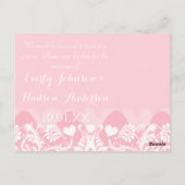 婚約写真の日付の保存 ポストカード (裏面)