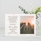 婚約写真の発表私たちの永遠の始まり 招待状 (スタンド正面)