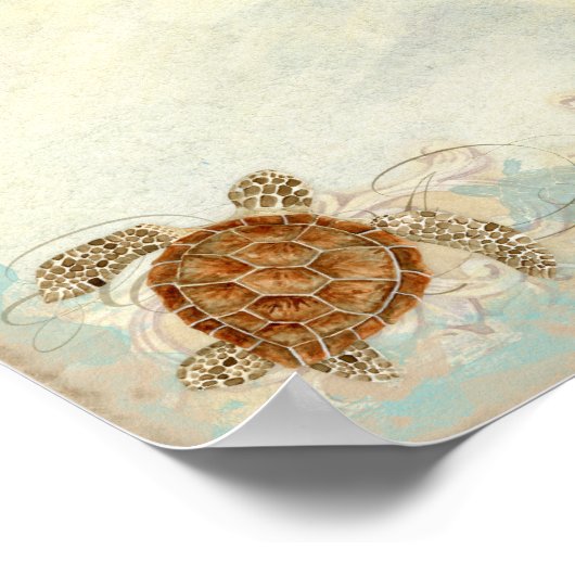 婚約写真の署名ポスター – ファインアート ポスター (角)