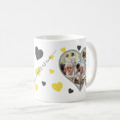 婚約写真コラージコーヒーマグ コーヒーマグカップ (正面右)