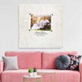 婚約写真ヴィン素朴テージ結婚式 キャンバスプリント (インサイチュ (リビング))