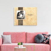 婚約写真ヴィン素朴テージ結婚式 キャンバスプリント (インサイチュ (リビング))