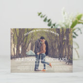 婚約写真結婚式招待状 招待状 (スタンド正面)