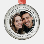 婚約写真記念 メタルオーナメント (正面)