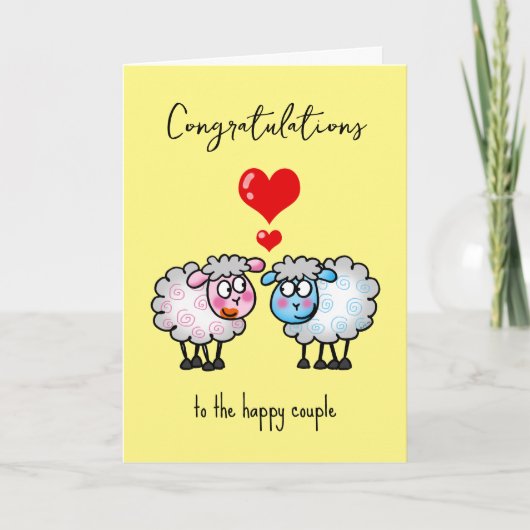 婚約夫婦おめでとう カード (正面)