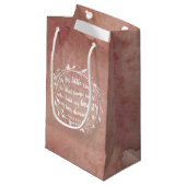 婚約引用文抱き枕 | ロマンチックな水の色 スモールペーパーバッグ (正面アングル)