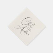 婚約応援未来の夫妻。 スタンダードカクテルナプキン (角)