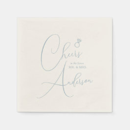 婚約応援未来の夫妻。 スタンダードカクテルナプキン