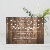 婚約招待状ウッド&ライト 招待状 (スタンド正面)
