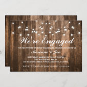 婚約招待状ウッド&ライト 招待状 (正面/裏面)