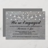 婚約招待状グレーウッドフロア 招待状 (正面/裏面)