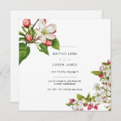 婚約招待状(フローラ) 招待状 (正面/裏面)