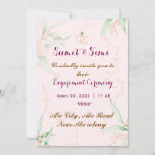 婚約招待状 招待状 (正面)