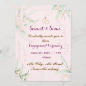 婚約招待状 招待状 (正面/裏面)