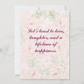 婚約招待状 招待状 (裏面)