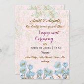 婚約招待状 招待状 (正面/裏面)