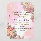 婚約招待状 招待状 (正面/裏面)