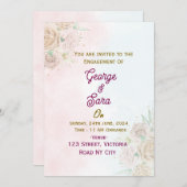 婚約招待状 招待状 (正面/裏面)