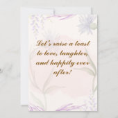 婚約招待状 招待状 (裏面)