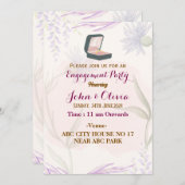 婚約招待状 招待状 (正面/裏面)