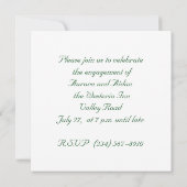 婚約招待状 招待状 (裏面)