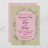 婚約招待状 招待状 (正面/裏面)