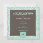 婚約招待状:: damask colors 5 招待状 (裏面)