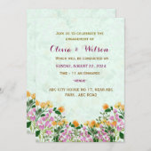 婚約招待 招待状 (正面/裏面)