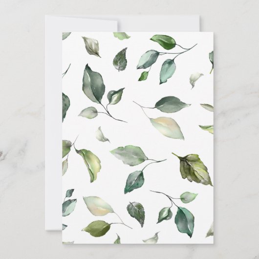 婚約招待。 招待状 (裏面)