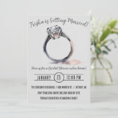 婚約指輪の結婚前パーティー 招待状 (スタンド正面)