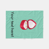 婚約指輪のclipart フリースブランケット (正面(横))