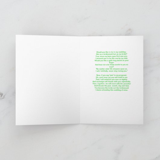 婚約提案カード 案内状 (内部)