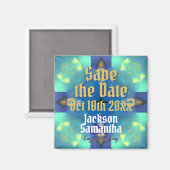 婚約日付マグネットの保存 マグネット (正面/裏面)