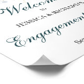 婚約歓迎ポスター署名 ポスター (角)