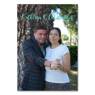 婚約用フォトカード挿入招待状 テーブルナンバー