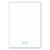 婚約用フォトカード挿入招待状 テーブルナンバー (裏面)