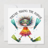 婚約発表パーティー時間 招待状 (正面)