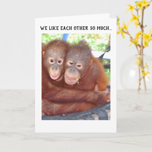 婚約発表パーティー カード (黄色い花)