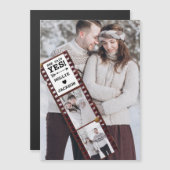 婚約発表写真磁気カード マグネット招待状 (正面/裏面)