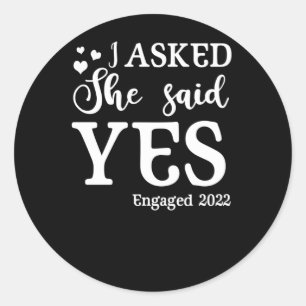 婚約発表頼2022Yes ラウンドシール