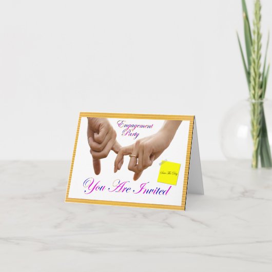 婚約発表 カード (正面)