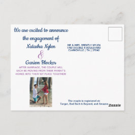 婚約発表 ポストカード