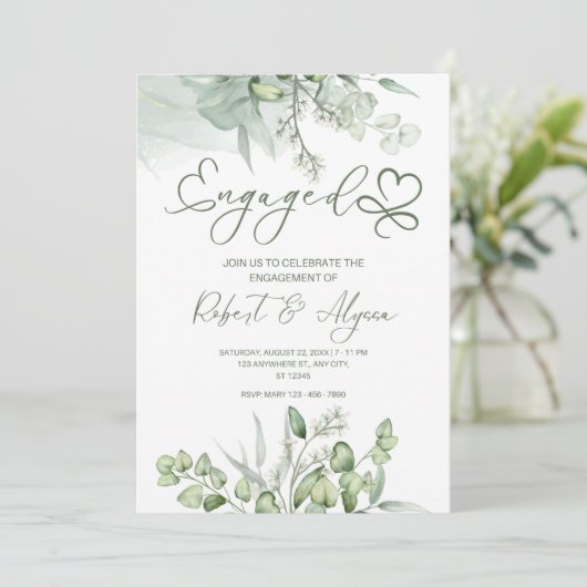 婚約発表 招待状 (スタンド正面)