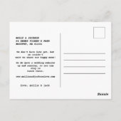 婚約発表SheはYes写真 ポストカード (裏面)