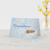 婚約祝い カード (黄色い花)